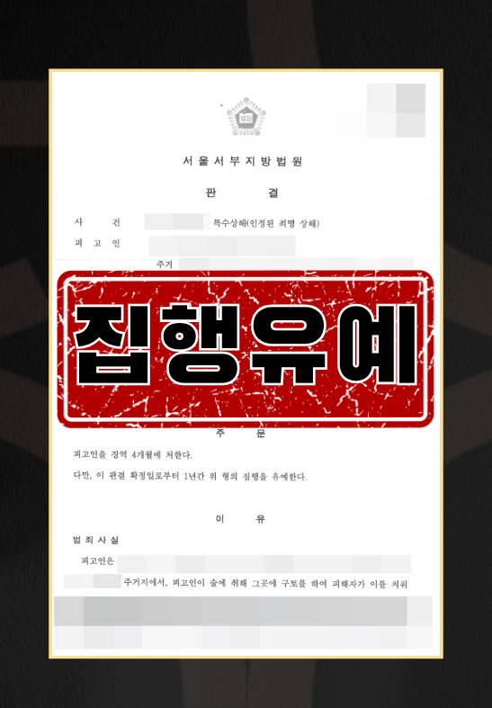 실형 가능성 높은 특수상해 혐의