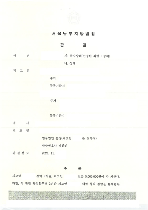 휴대전화를 휘둘렀다가 특수상해 피소