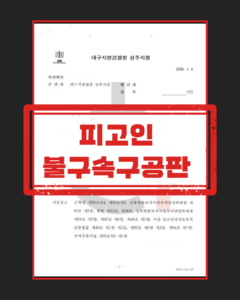 군성범죄 피해자 대리 불구속구공판 판결문