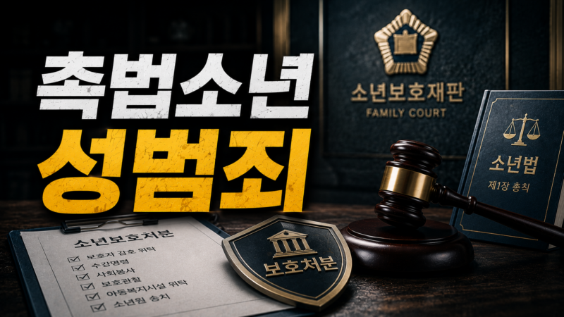 촉법소년 성범죄 소년보호처분 1~10호 단계 정리 표