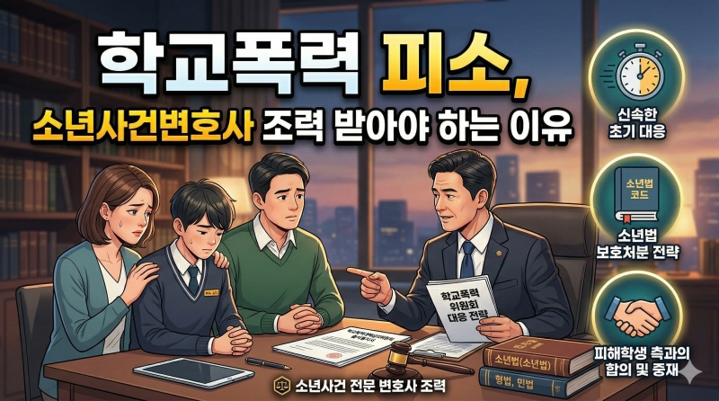 학교폭력 피소 시 학폭위·소년법 대응 절차 정리