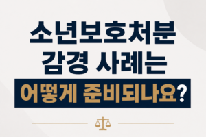 소년보호처분 감경 사례는 어떻게 준비되나요?