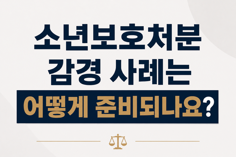 소년보호처분 감경 사례는 어떻게 준비되나요?