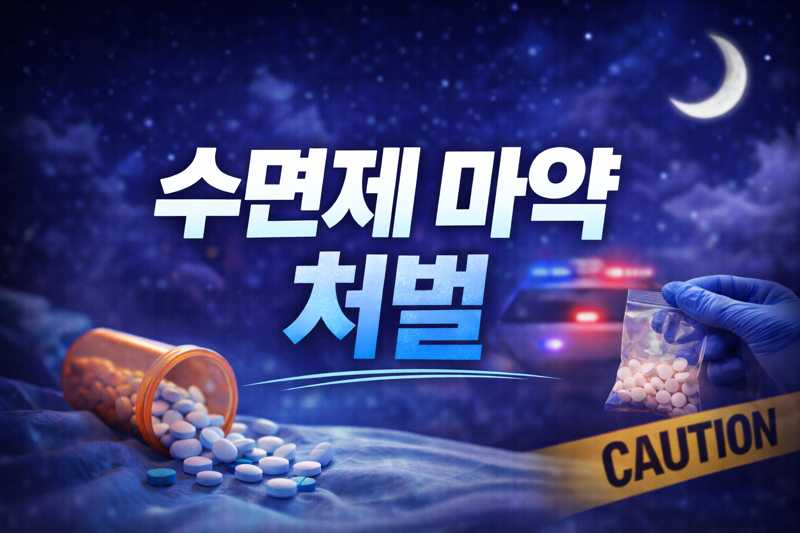 수면제 마약 단순 복용과 전달의 처벌 경계 비교