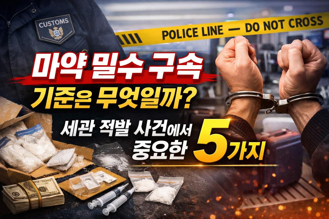 마약 밀수 구속 기준과 세관 적발 사건에서 수사기관이 확인하는 판단 요소