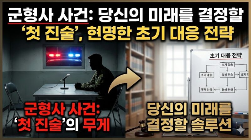 군형사 사건 첫 진술 대응 전략을 설명하는 법무법인 온강 이미지