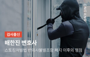 스토킹처벌법 반의사불벌조항 폐지 이후의 쟁점