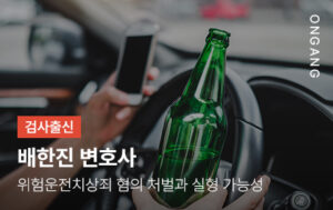 위험운전치상죄 혐의 처벌과 실형 가능성