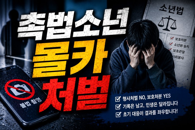 촉법소년 몰카 사건 보호처분 수위를 가르는 판단요소 5가지
