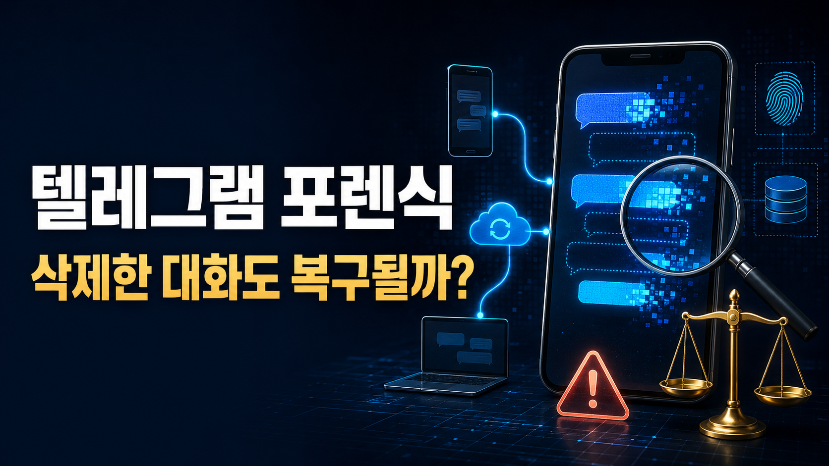 텔레그램 포렌식으로 삭제 대화가 복구되는 수사 방식