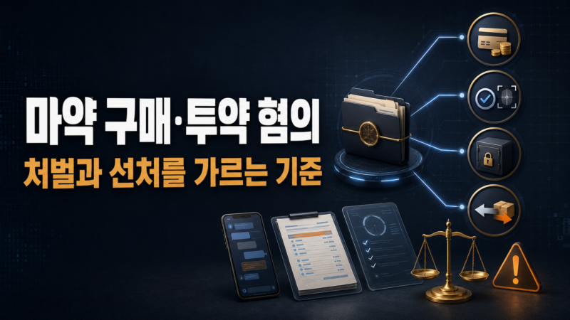 마약 혐의 구매·투약 사건의 처벌 기준과 대응 총정리