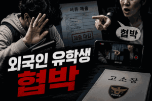 외국인 유학생 협박