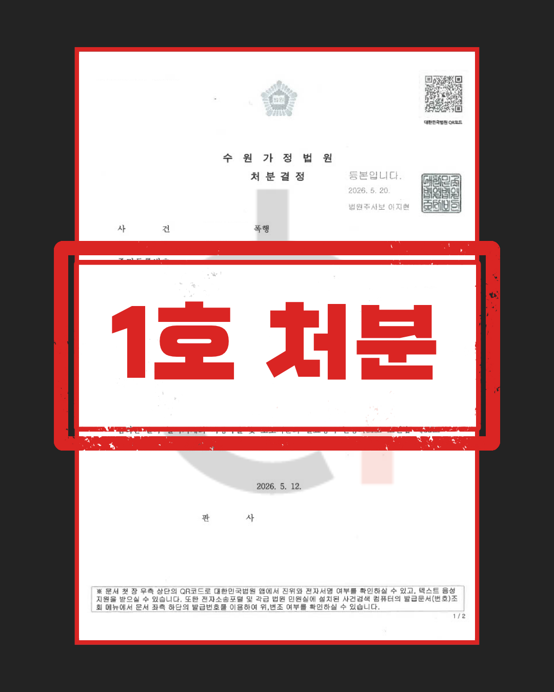 소년보호처분