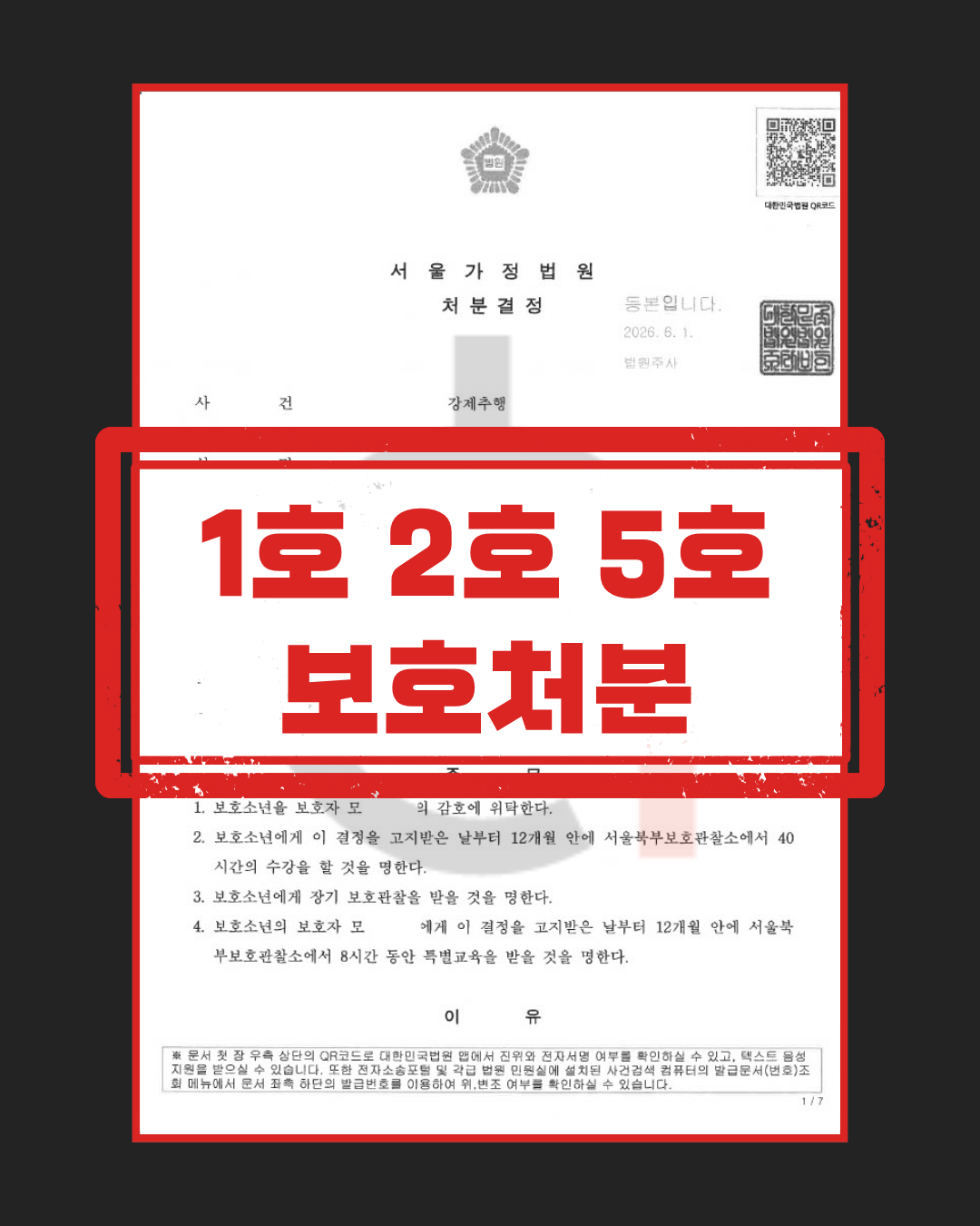 소년원 송치