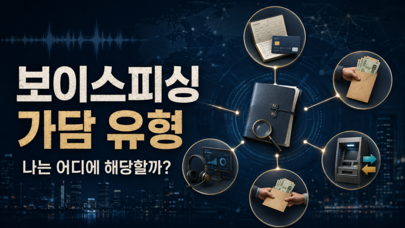 보이스피싱 가담 유형 역할별 정리