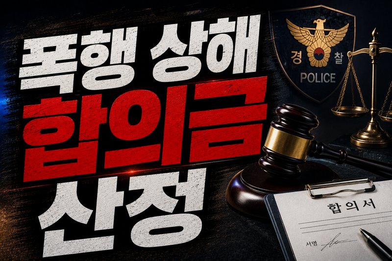폭행 상해 합의금 산정