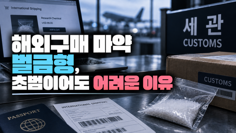해외구매 마약 벌금형 가능성