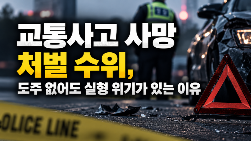 교통사고 사망 처벌