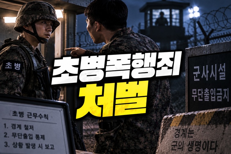 초병폭행죄 처벌 기준을 설명하는 법무법인 온강 이미지