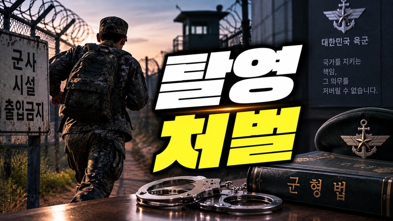 탈영 처벌과 군무이탈죄 관계 도식