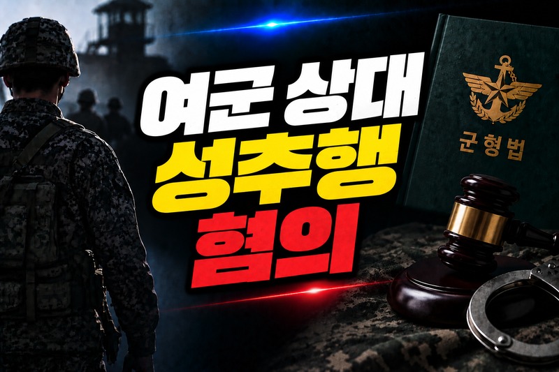 여군 상대 성추행 혐의 대응 쟁점 도식