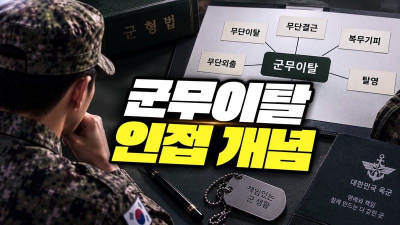 군무이탈 인접 개념 비교 도식