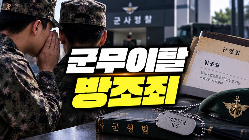 군무이탈 방조죄 제3자 책임 도식