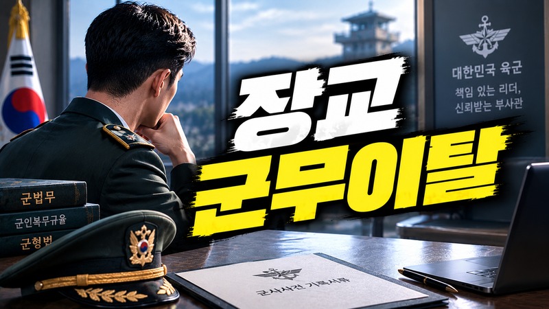 장교 군무이탈 신분상 불이익 도식