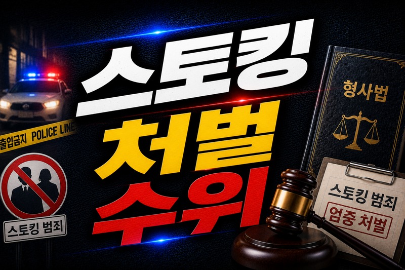 스토킹 처벌 수위 판단 요소 도식