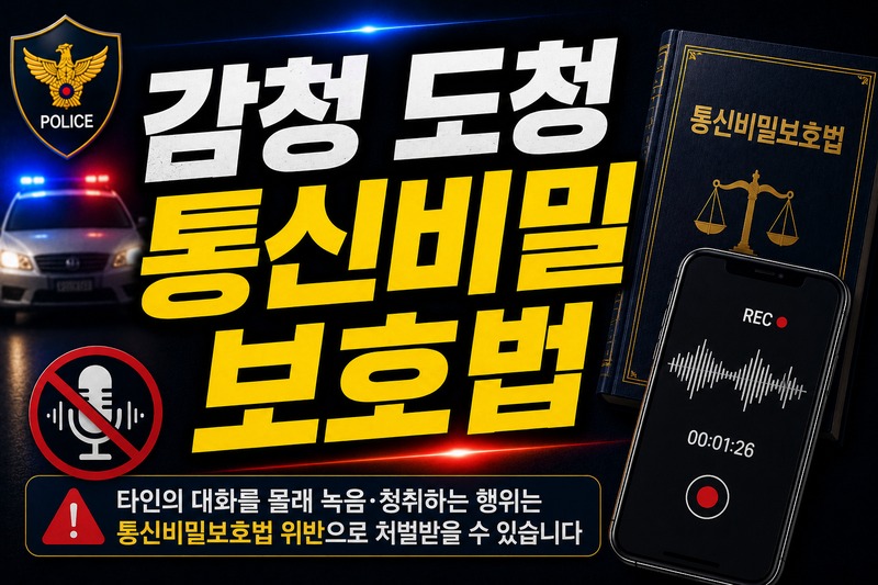 감청 도청 통신비밀보호법 처벌 구조 도식