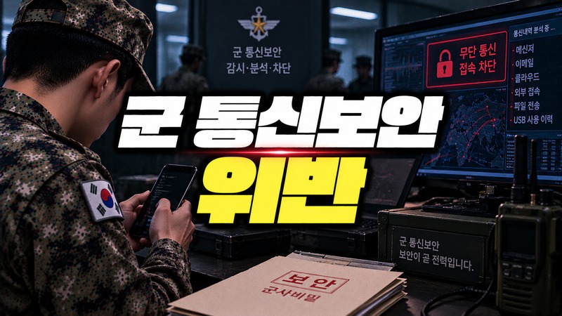 군 통신보안 위반 판단 기준을 안내하는 법무법인 온강 이미지