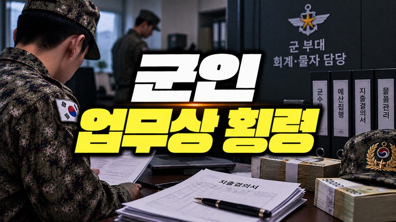 군인 업무상 횡령 회계 비리 처벌 기준을 설명하는 법무법인 온강 이미지
