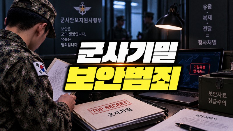 군사기밀 보안범죄 유형별 처벌을 비교하는 법무법인 온강 이미지